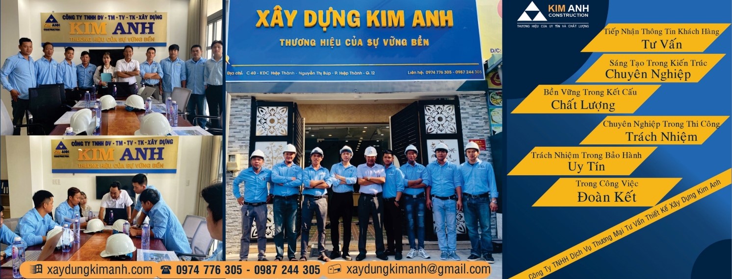 CÔNG TY XÂY DỰNG KIM ANH CHUYÊN THIẾT KẾ THI CÔNG NHÀ PHỐ BIỆT THỰ
