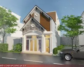 Dự án thi công xây nhà trọn gói 2 tầng thực tế tại Cần Giuộc, Tỉnh Long An