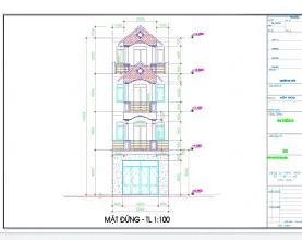 Dự án thiết kế và thi công nhà phố 5x20, 4 tầng tân cổ hiện đại