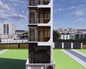 Dự án thi công xây nhà trọn gói 4 tầng hiện đại tại Trung Mỹ Tây, Quận 12