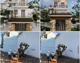 Khám phá dự án thi công nhà 3 tầng mái thái trọn gói tại Dĩ An, Bình Dương