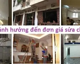 Các yếu tố then chốt ảnh hưởng đến đơn giá sửa nhà trọn gói bạn cần biết
