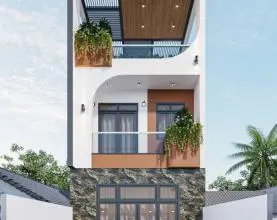 Dự án thi công xây nhà trọn gói 2 tầng (5x20m) tại Bình Dương