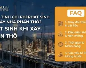 Cách tính chi phí phát sinh khi xây nhà phần thô?