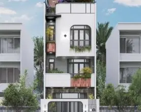 Thi công xây nhà trọn gói 3 tầng hiện đại tại Huyện Hóc Môn