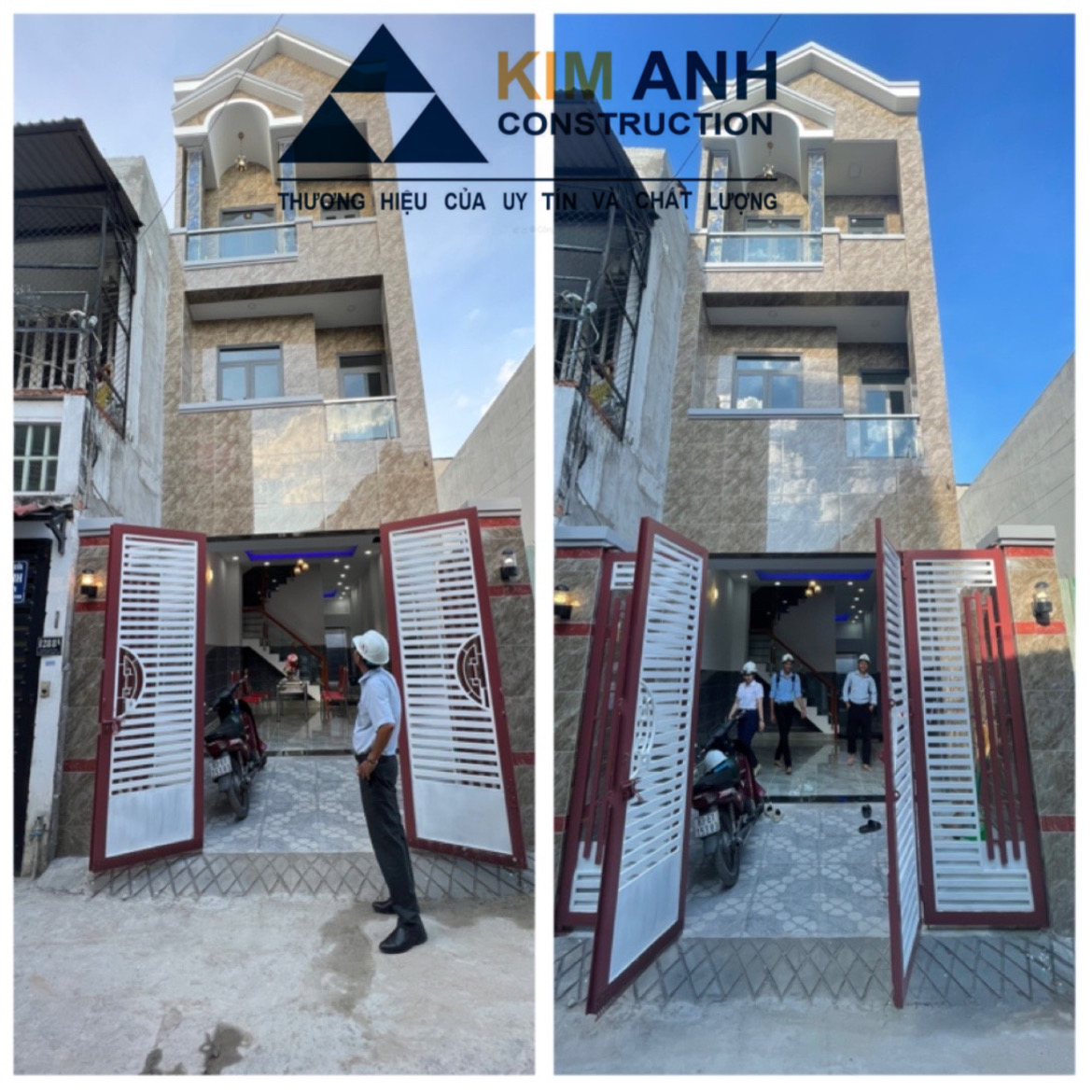 Hiện trạng mặt tiền sau khi hoàn thiện