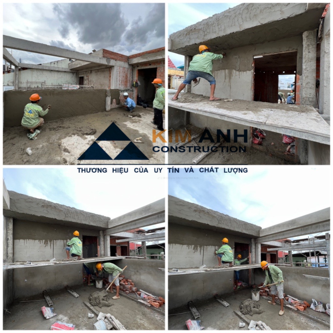 Kiểm tra thép sàn mái nhà Phú Nhuận - Xây Dựng Kim Anh