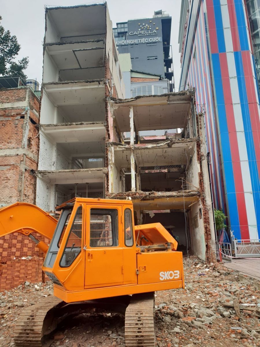 Thi công sửa chữa nâng tầng nhà tại Quận 10 cũ