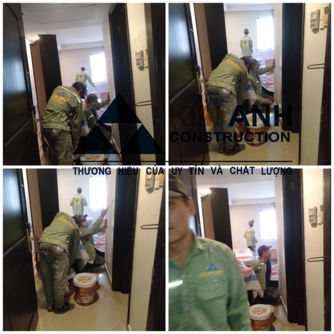 Công tác thi công cải tạo các hạng mục bên trong.