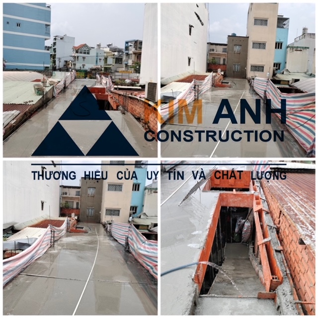 Kiểm tra thép sàn tầng 1 nhà phố Gò Vấp - Xây Dựng Kim Anh