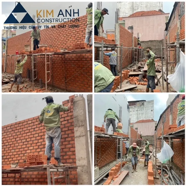 Qu&aacute; tr&igrave;nh x&acirc;y tường ngăn chia kh&ocirc;ng gian chức năng