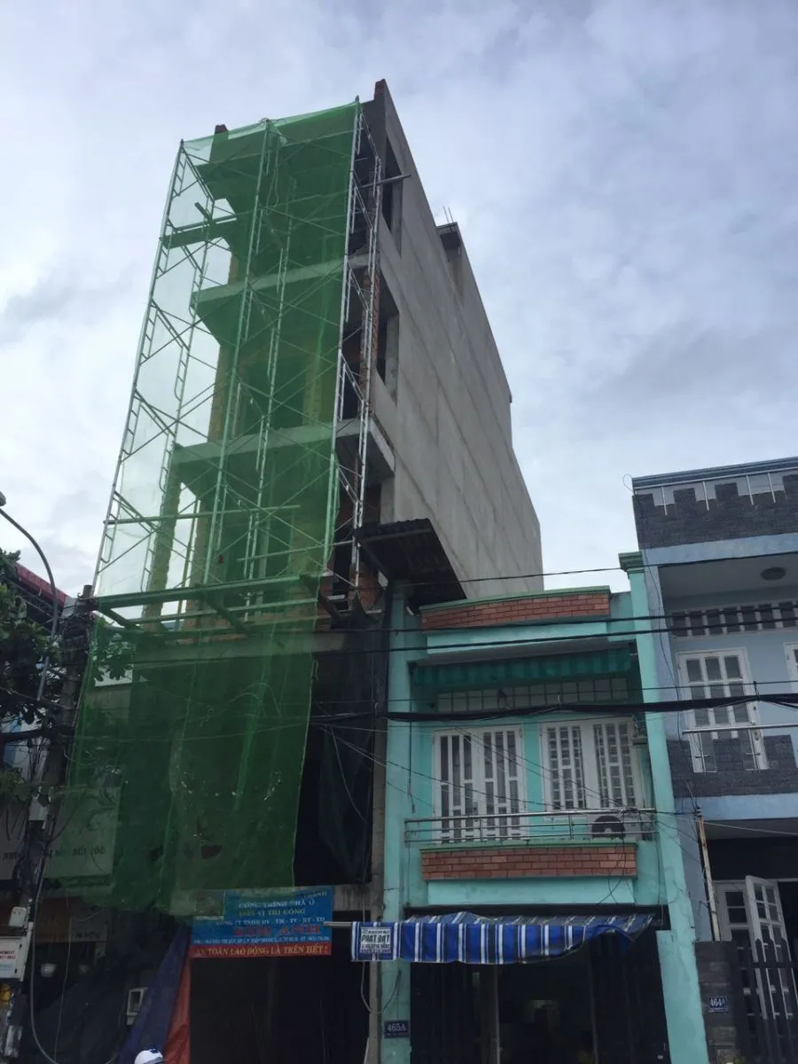 Ngôi nhà dần hình thành sau quá trình thi công phần thô