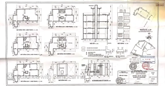 Bản vẽ phương &aacute;n cải tạo nh&agrave; Anh Thuần (minh họa)