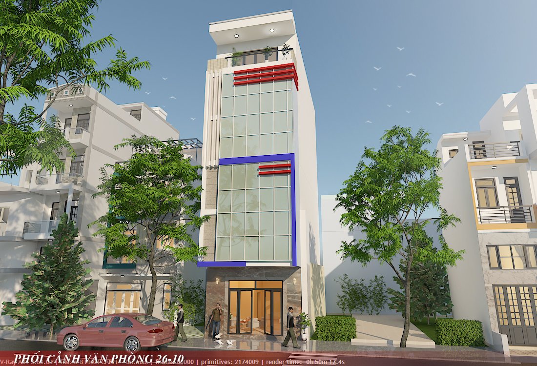 Phối cảnh mặt tiền dự án sửa chữa, cải tạo nâng tầng tại Quận 10