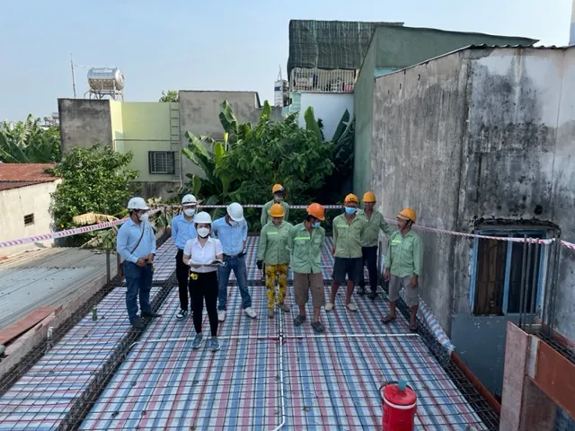 Ho&agrave;n th&agrave;nh giai đoạn x&acirc;y th&ocirc; dự &aacute;n nh&agrave; phố H&oacute;c M&ocirc;n - X&acirc;y Dựng Kim Anh.