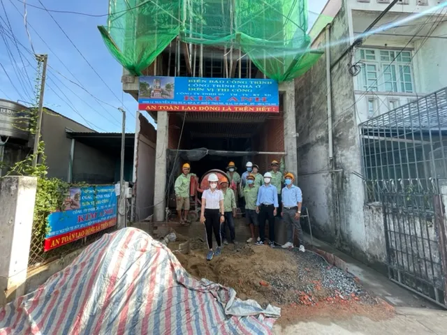 Ho&agrave;n th&agrave;nh giai đoạn x&acirc;y th&ocirc; dự &aacute;n nh&agrave; phố H&oacute;c M&ocirc;n - X&acirc;y Dựng Kim Anh.