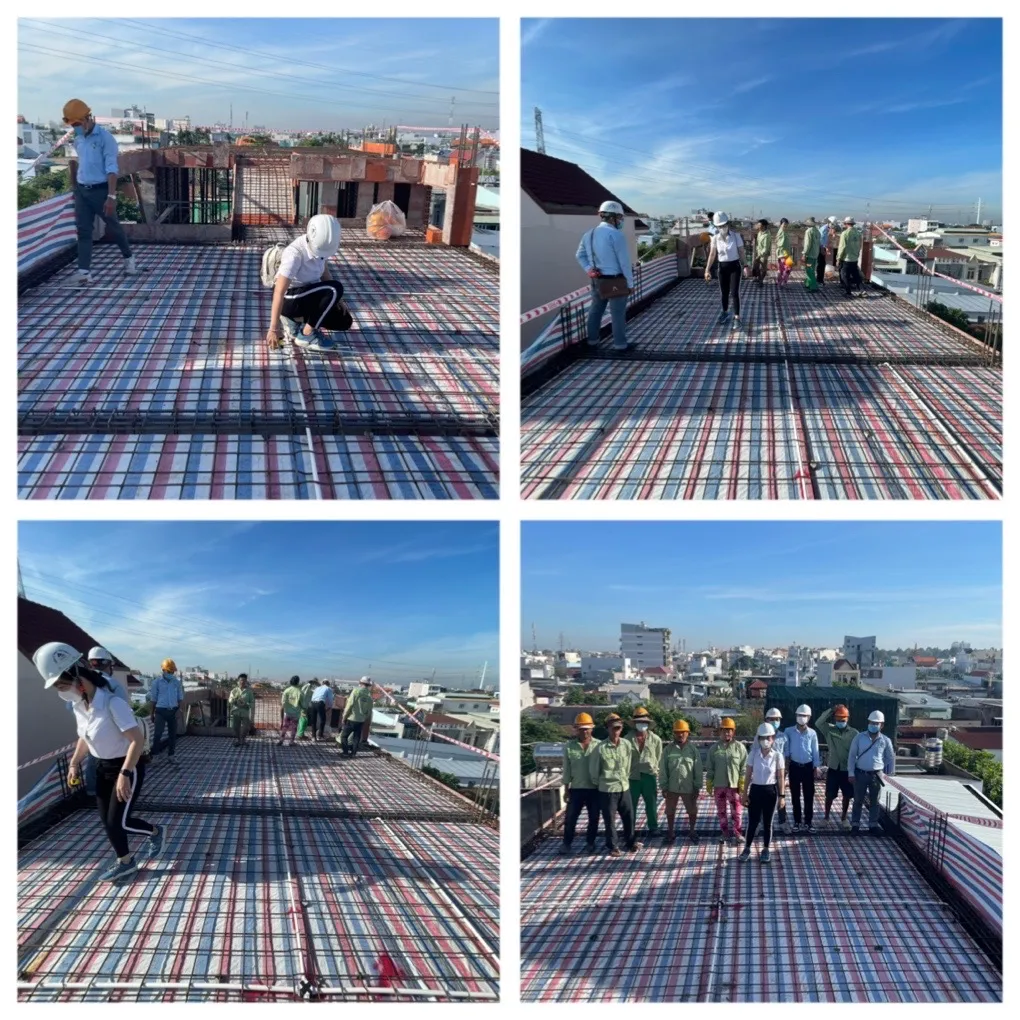 Nghiệm thu sắt s&agrave;n lầu 2 nh&agrave; trọn g&oacute;i H&oacute;c M&ocirc;n - X&acirc;y Dựng Kim Anh