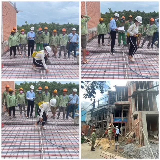 Đổ b&ecirc; t&ocirc;ng s&agrave;n lầu 2 nh&agrave; trọn g&oacute;i Quận 12 - xaydungkimanh.com