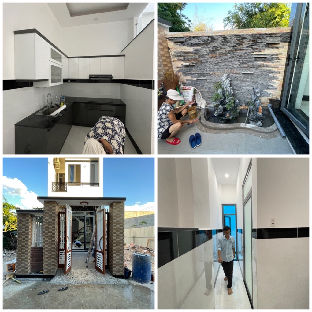 Ngôi nhà 1 trệt 1 lầu khang trang tại Thạnh Xuân sau khi được bàn giao.