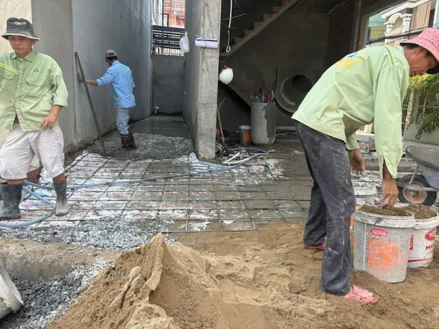 N&acirc;ng nền nh&agrave; v&agrave; giải ph&aacute;p xử l&yacute; hầm cầu, tho&aacute;t nước triệt để 100%