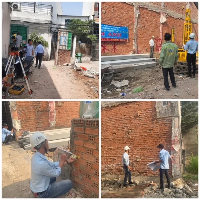 Đo đạc &eacute;p cọc nh&agrave; phố B&igrave;nh T&acirc;n - X&acirc;y Dựng Kim Anh