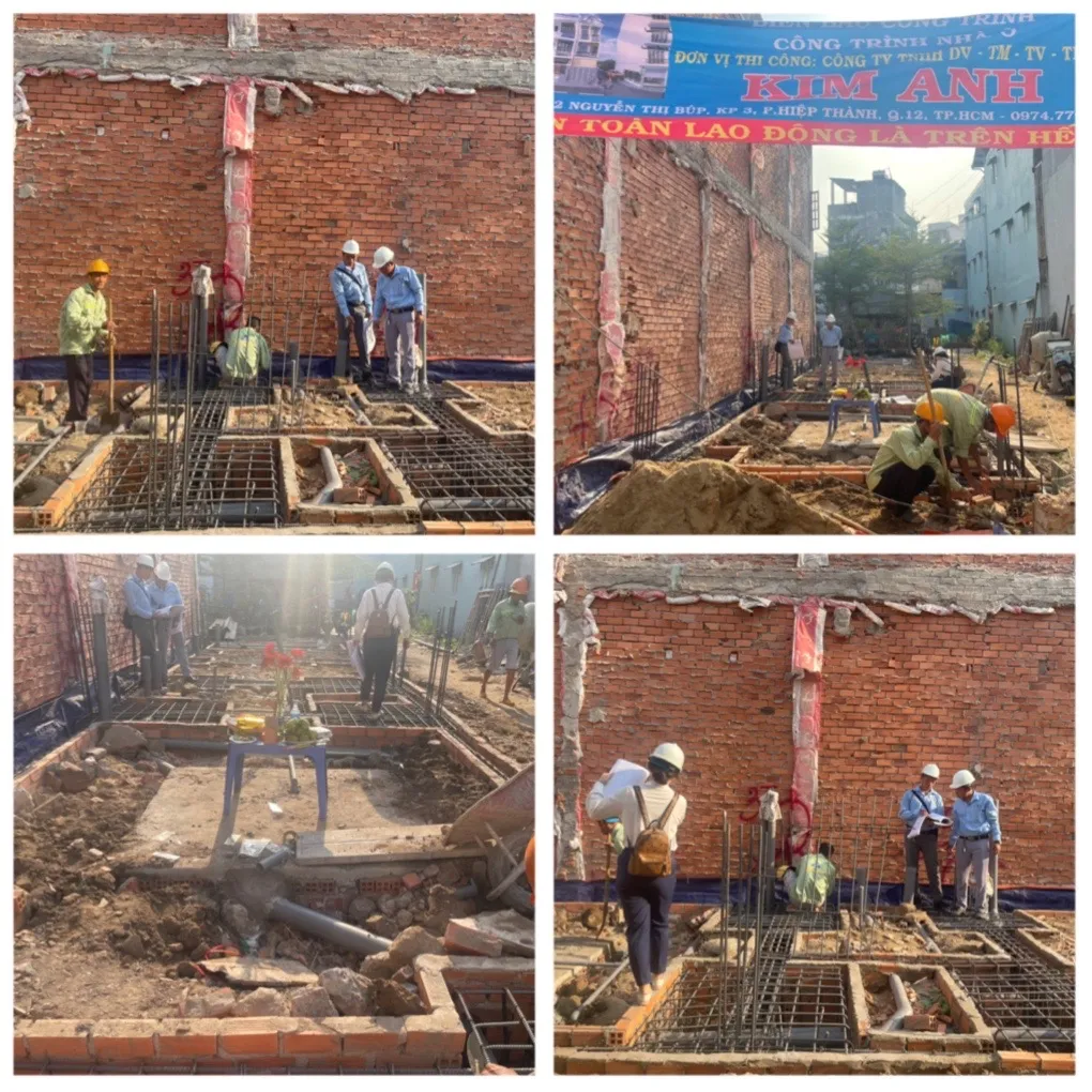 Nghiệm thu th&eacute;p m&oacute;ng nh&agrave; trọn g&oacute;i B&igrave;nh T&acirc;n - X&acirc;y Dựng Kim Anh