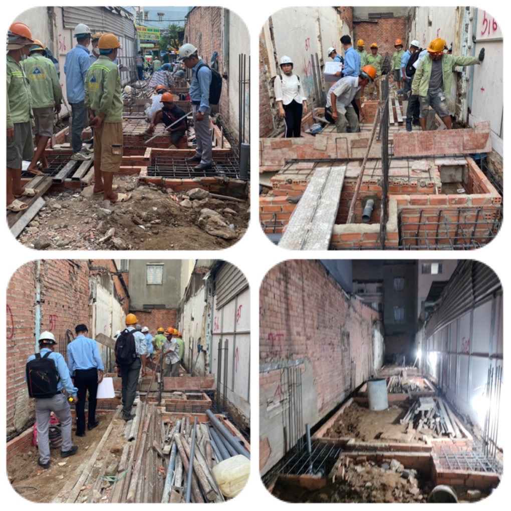 Thi công móng nhà phần thô Phường 17 Gò Vấp - xaydungkimanh.com