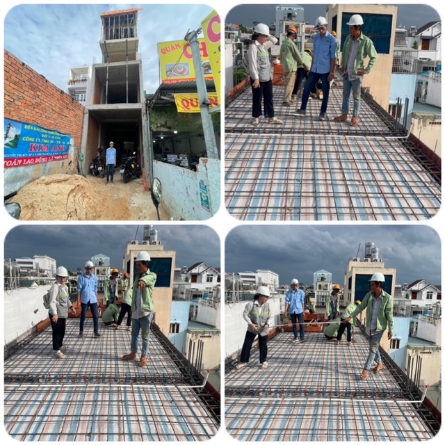 Kiểm tra thép sàn tầng 3 nhà phố Gò Vấp - Xây Dựng Kim Anh