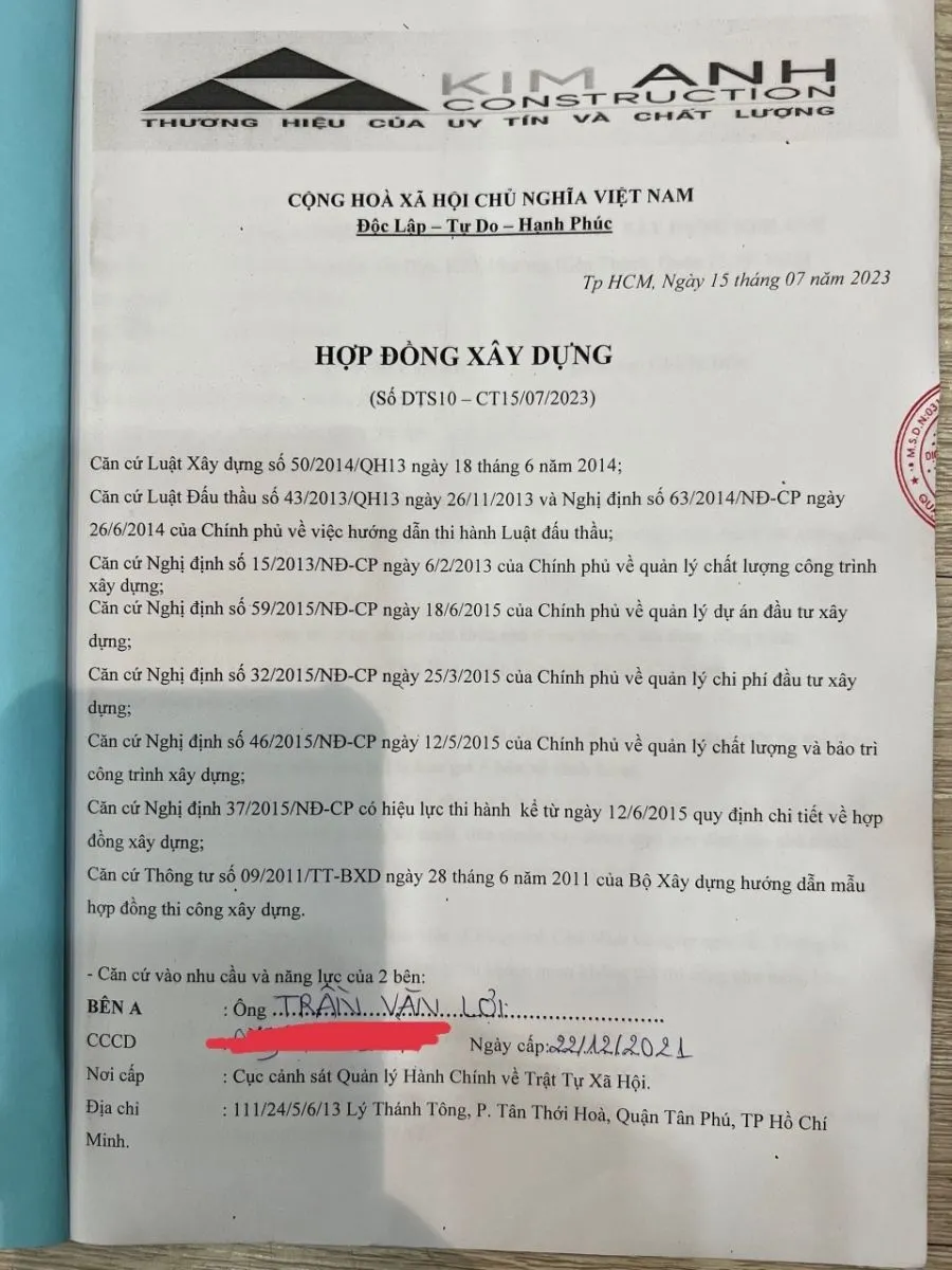 K&yacute; kết hợp đồng sửa nh&agrave; trọn g&oacute;i T&acirc;n Thới H&oacute;a, T&acirc;n Ph&uacute;