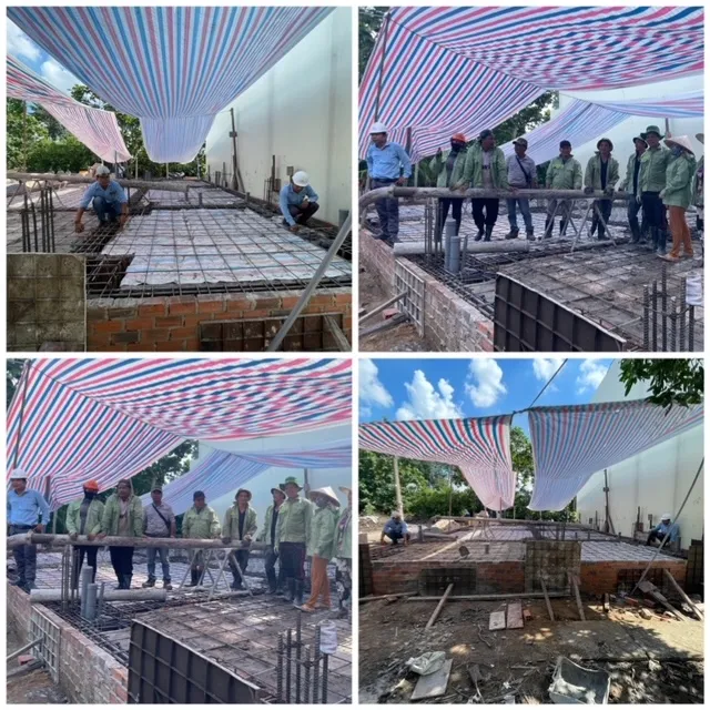 Thi công móng nhà phần thô Nhị Bình, Hóc Môn - xaydungkimanh.com