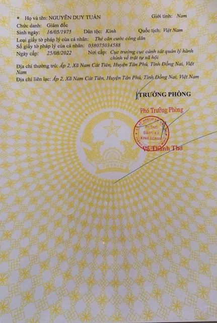 giấy chứng nhận đăng k&yacute; doanh nghiệp