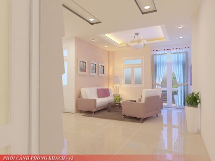 Kiến trúc mặt tiền nhà Thạnh Mỹ Lợi - Xây Dựng Kim Anh