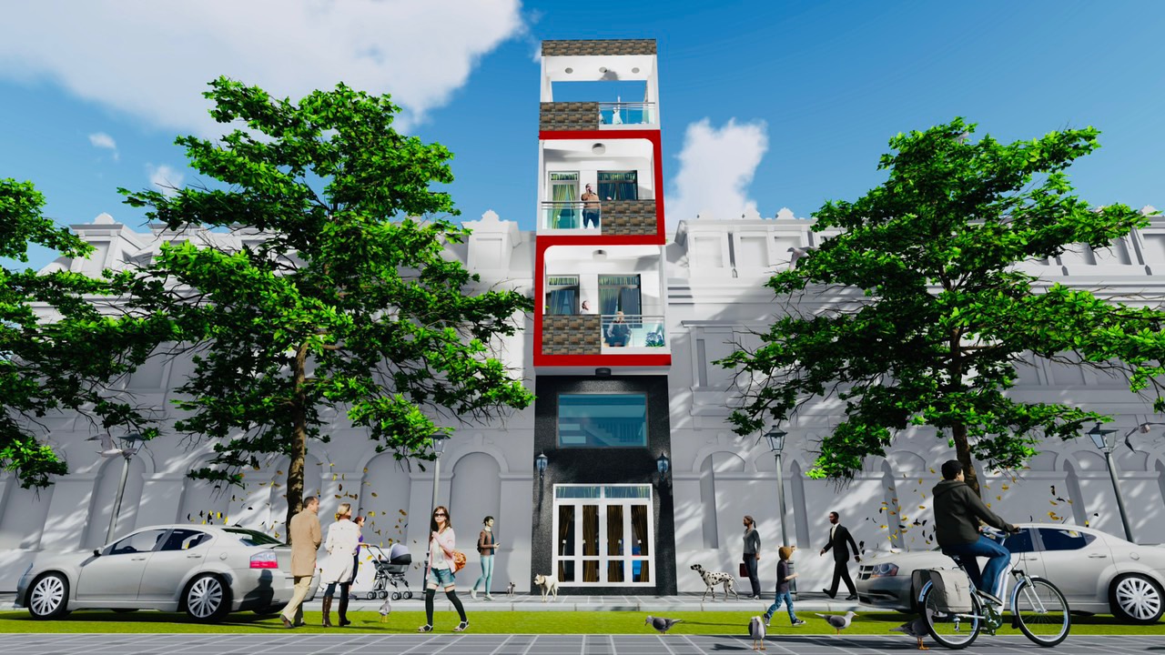 Hình ảnh thiết kế công trình Lê Văn Sỹ, Phú Nhuận