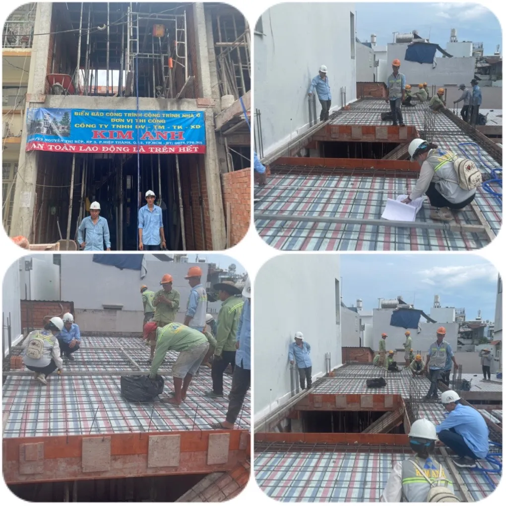 Nghiệm thu th&eacute;p s&agrave;n lầu 1 Ph&uacute; Nhuận - X&acirc;y Dựng Kim Anh