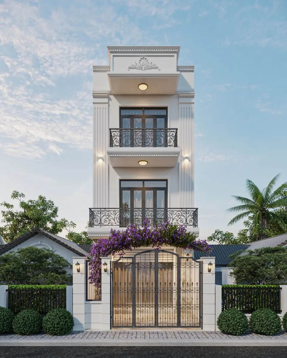 Mẫu nh&agrave; ống 2 tầng - Mẫu mới 9