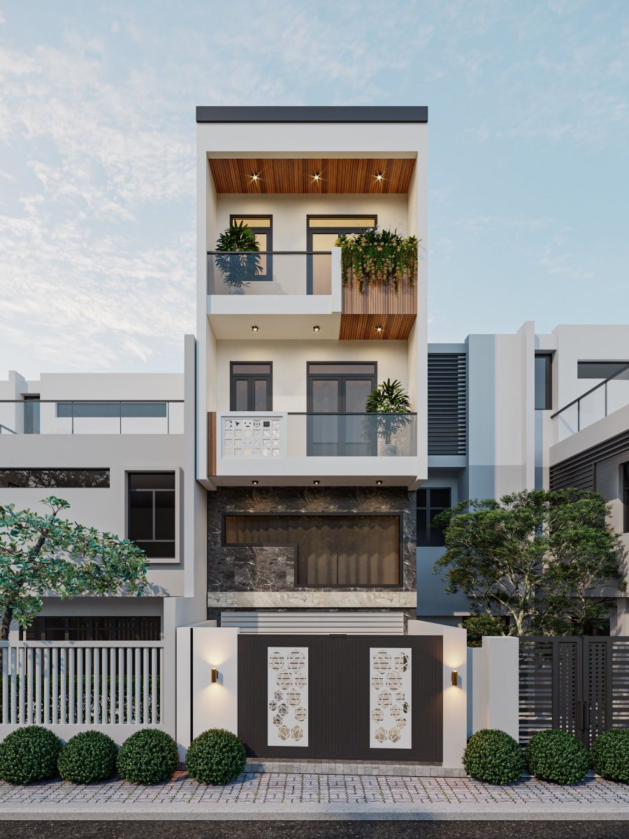 Mẫu nhà ống 2 tầng - Mẫu mới 9