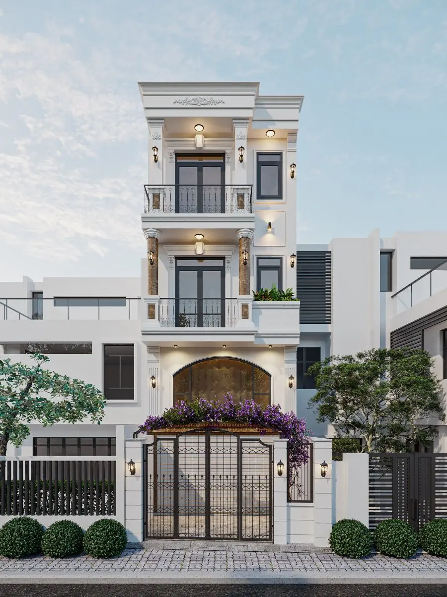 Mẫu nh&agrave; ống 2 tầng - Mẫu mới 10