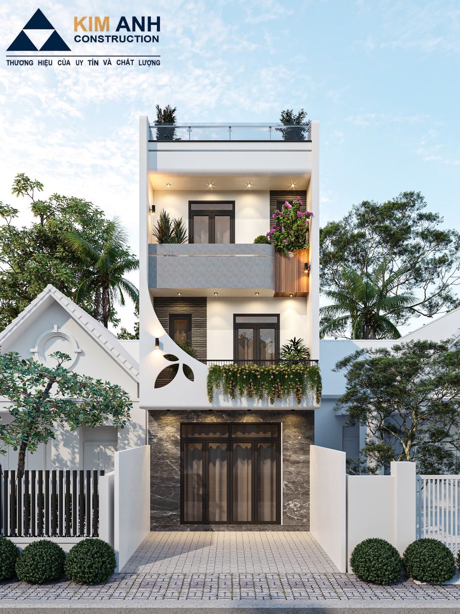 Mẫu nhà ống 2 tầng - Mẫu mới 4