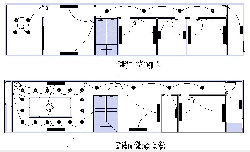 Bản vẽ thi công điện nhà Thầy Ngọc - Xây Dựng Kim Anh