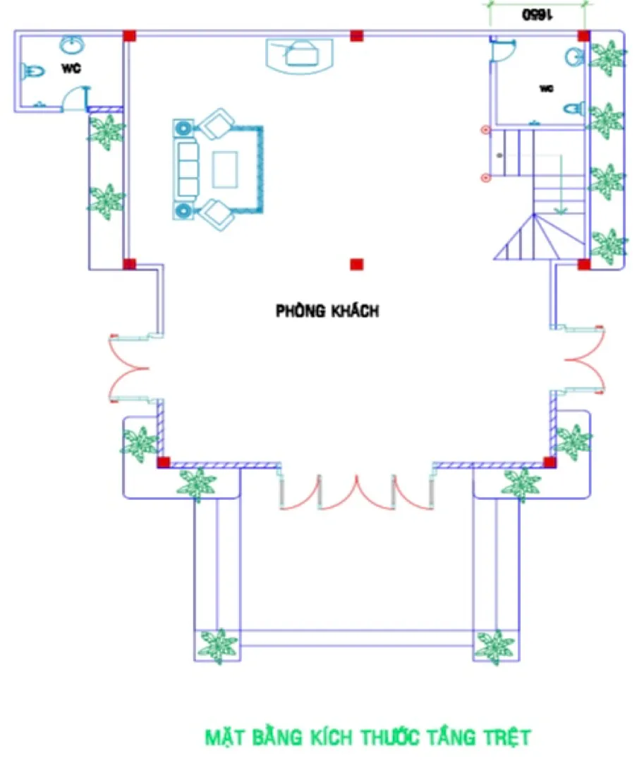 H&igrave;nh ảnh thiết kế kiến tr&uacute;c dự &aacute;n sửa chữa cải tạo tại Củ Chi