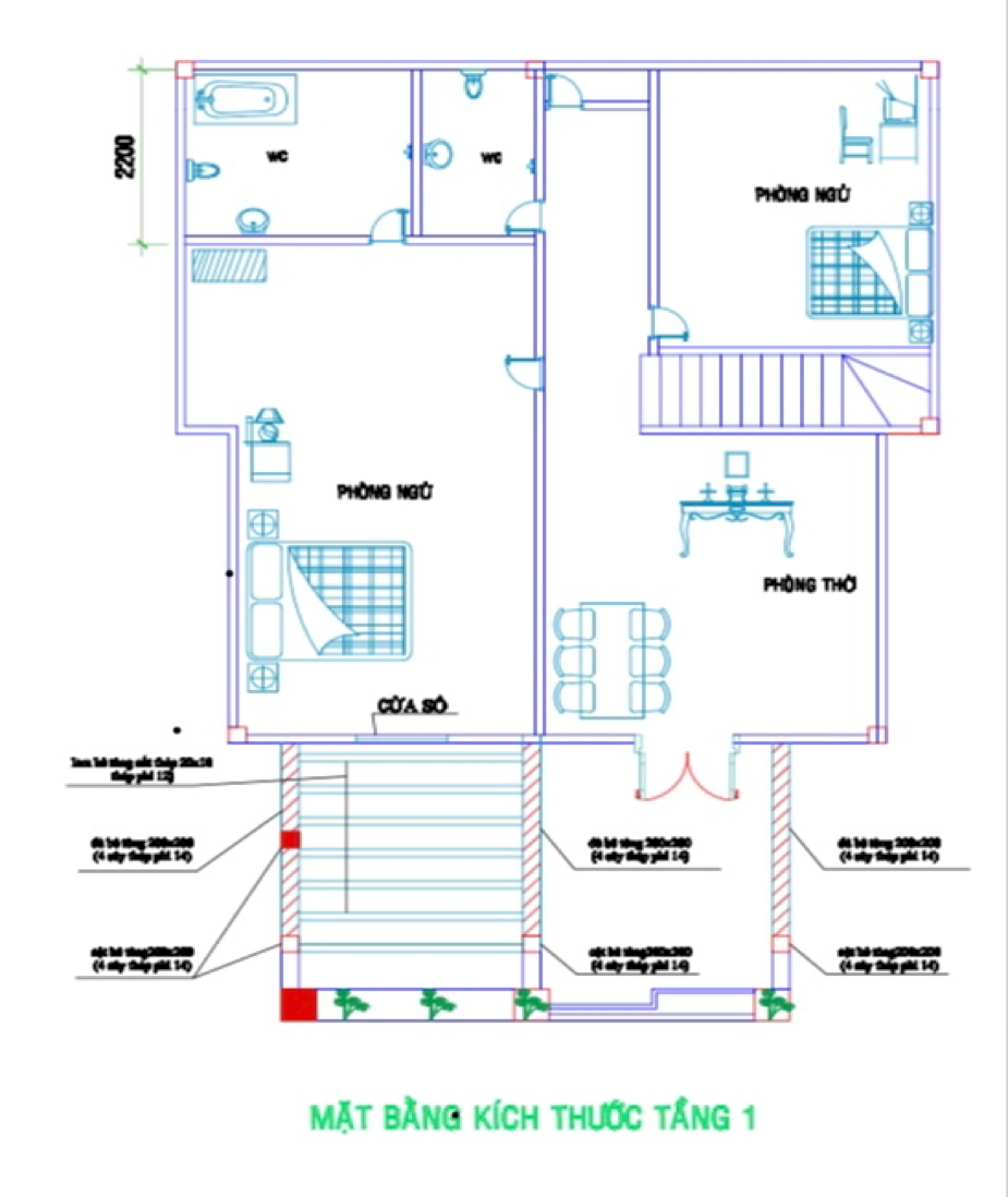 Hình ảnh tầng 1 sau hoàn thiện dự án sửa chữa cải tạo tại Củ Chi