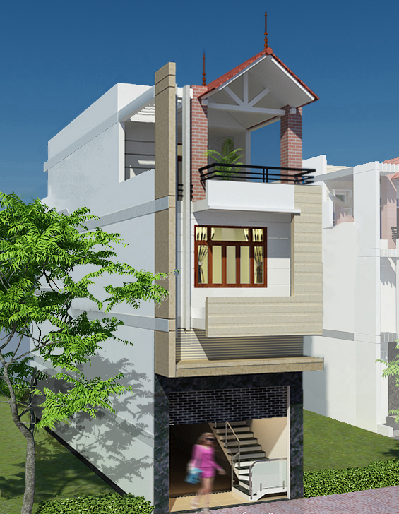 Mẫu nhà phố đẹp không tốn kém năm