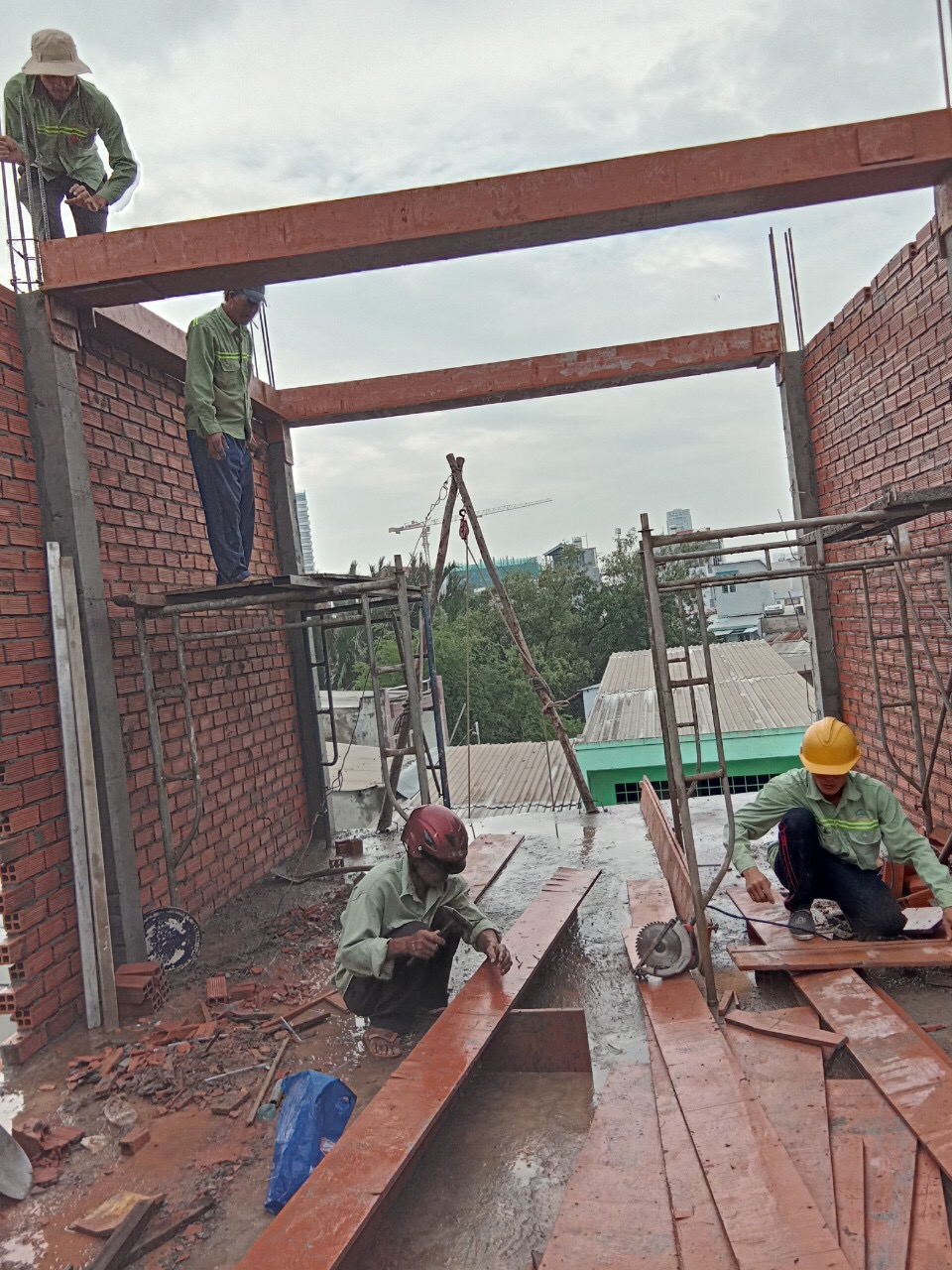 Dự án xây nhà 1 trệt, 2 lầu, Quận 8 - Công ty Xây Dựng Kim Anh