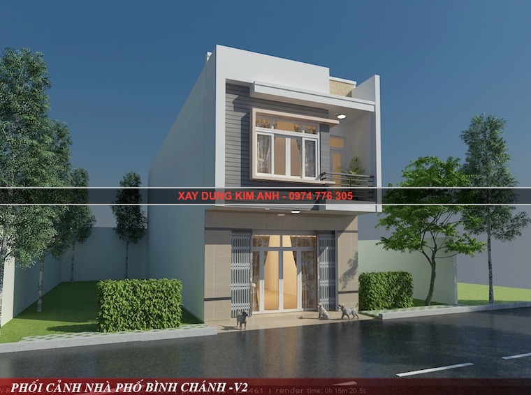 Mẫu nhà 1 trệt 1 lầu 5x20