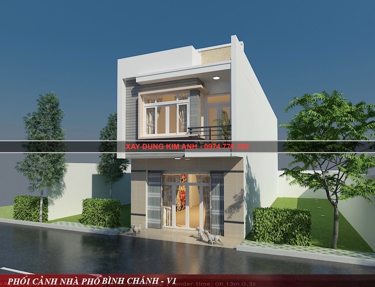 Mẫu nhà 1 trệt 1 lầu 5x20