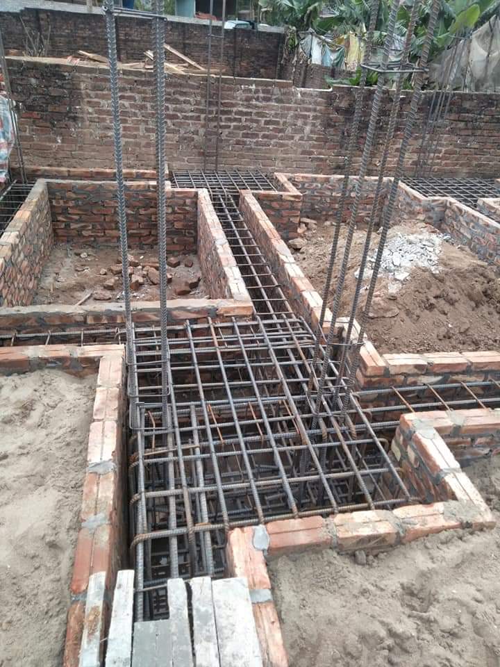 Công tác thi công móng băng nhà Quận 12 , TP HCM - Xây Dựng Kim Anh