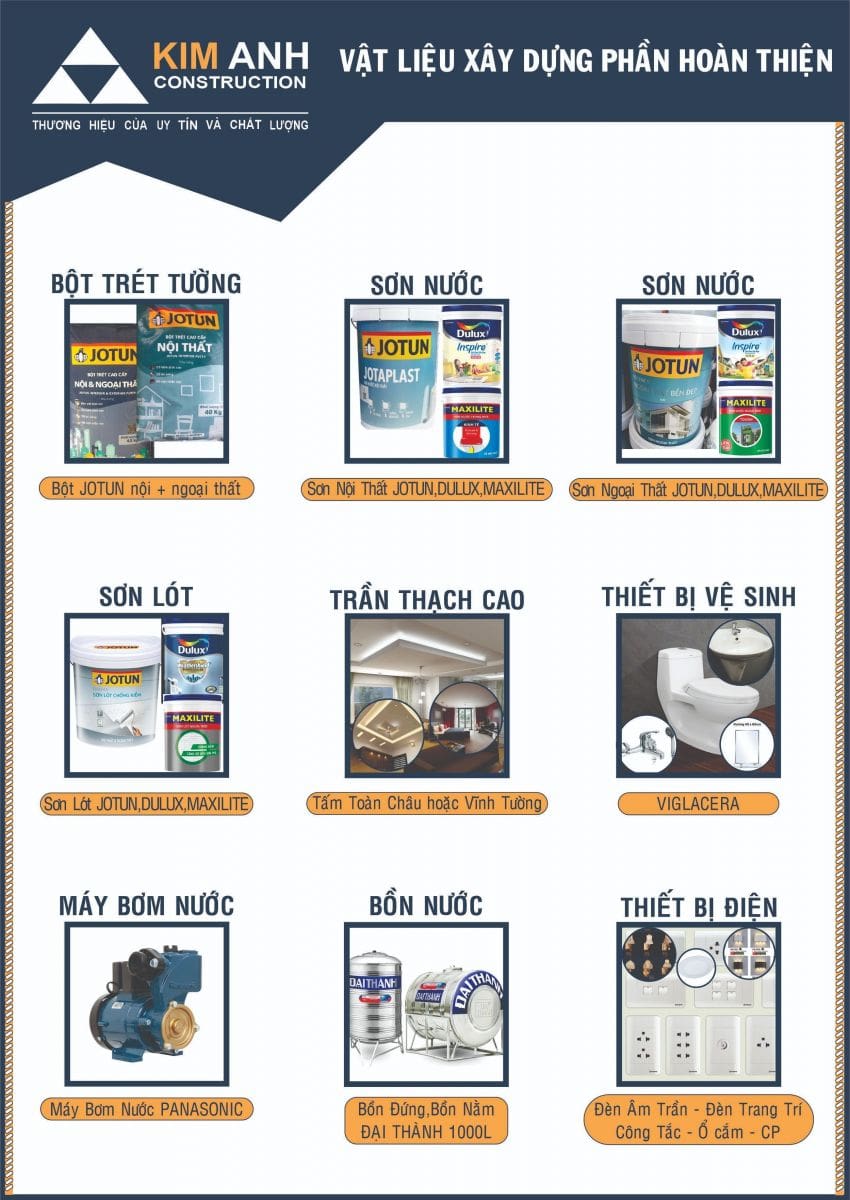 Vật liệu xây dựng dùng trong lĩnh vực sửa chữa