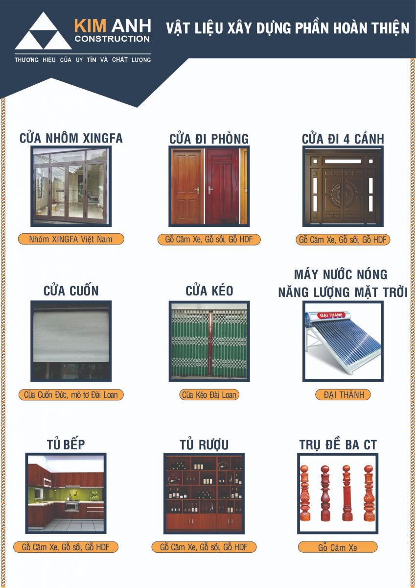 Vật liệu xây dựng dùng trong lĩnh vực sửa chữa