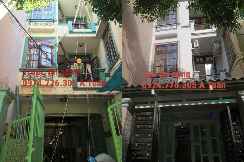 Chi phí sửa nhà 55 m2 + 3 tầng giá bao nhiêu?