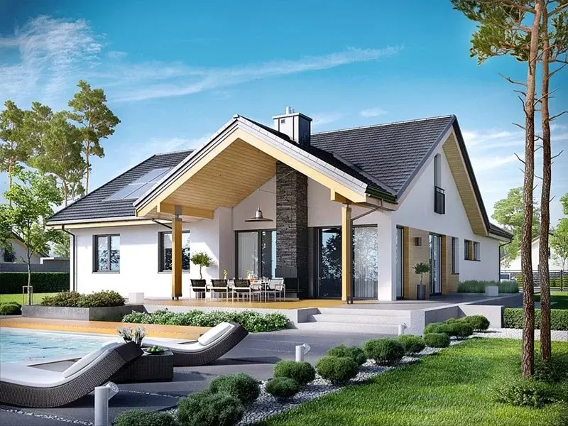 mẫu biệt thự 1 tầng